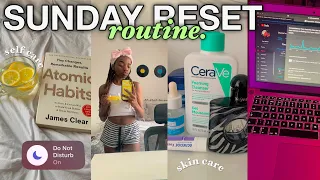 MY SUNDAY RESET ROUTINE ☆ | cleaning , self care, studying, content planning, a lil grwm