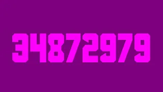 Colorful Numbers 0 to 100000000 in attaboy