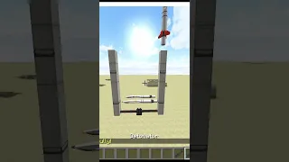 Hypersonic Nuclear Cruise Missile Test - WarTec Mod Minecraft #shorts