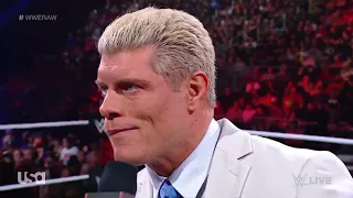 Cody Rhodes Challenges Brock Lesnar At Backlash –WWE Raw April 10th 2023