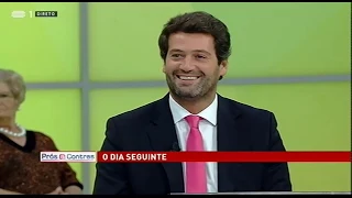 André Ventura do CHEGA no programa "Prós e Contras" da RTP