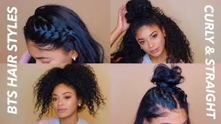 Back to School Hairstyles Curly & Straight | jasmeannnn