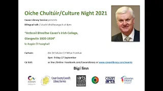 Bilingual talk “Ardscoil Bhreifne Cavan’s Irish College, Glangevlin 1920-1924” le Aogán Ó Fearghaíl