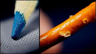 ASMR Filing pencils & removing salt from salted sticks (experimental)