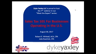 Sales Tax 101 for Businesses Operating in the US