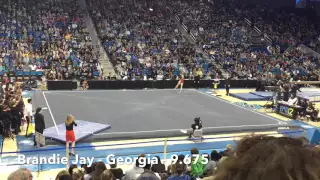 Brandie Jay (Georgia) - Floor - UCLA vs Stanford/UGA 3/6/16