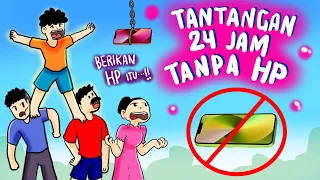 TANTANGAN TIDAK PAKAI HP SEHARIAN !! 😂 - Animasi Horor Kartun Lucu Indonesia #hororlucu