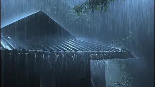 🔴 Rain and Thunder Sounds 24/7 - Dark Screen | Thunderstorm for Sleeping - Pure Relaxing Vibes