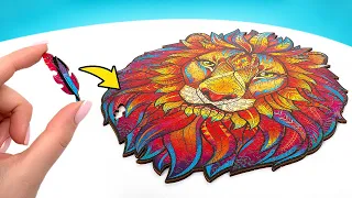 Assembling Incredible Mysterious Lion Puzzle