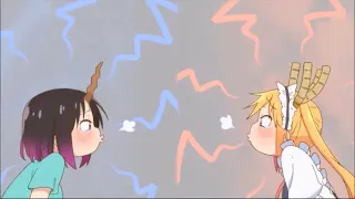 Tohru and Elma get tickle cute moment | Miss Kobayashi’s Dragon Maid