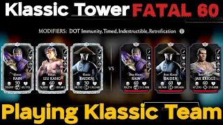 Klassic Tower Fatal 60 | Playing with Diamond Klassic Team  MK Mobile