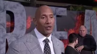 San Andreas: Dwayne Johnson "Ray" Red Carpet Movie Premiere Interview | ScreenSlam
