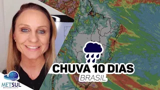 25/05/2020 - Previsão do tempo Brasil - Chuva 10 dias | METSUL