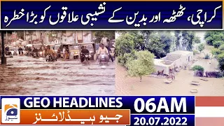 Geo News Headlines 06 AM Today | Miftah Ismail | Dollar hike | Weather Update | Karachi 20 July 2022