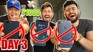 Last To Use Their Phone Wins - $1000 Challenge!