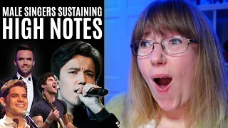 Vocal Coach Reacts to Male Singers Sustaining HIGH Notes for Their Life