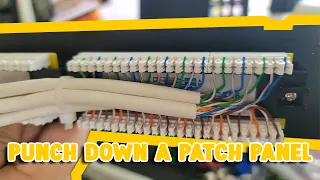 How to: Punch Down a Network Ethernet Patch Panel and Make RJ45 Network Patch Cables