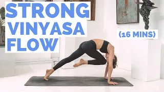 Intermediate Yoga Flow: Vinyasa Yoga For Strength (16 mins) ♥