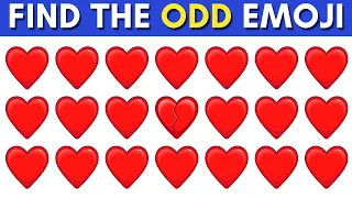 FIND THE ODD EMOJI ONE OUT ❤️🔥 CHAPTER 49||Can You Find One Out || Spot The Difference Odd🙀💥