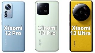 Xiaomi 12 Pro 5G vs Xiaomi 13 Pro 5G vs Xiaomi 13 Ultra