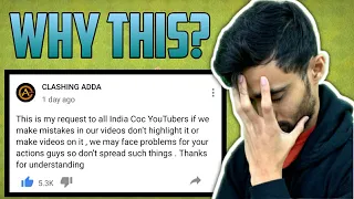CLASHING ADDA MESSAGE TO ALL INDIAN COC YOUTUBERS! CLASH OF CLANS INDIA