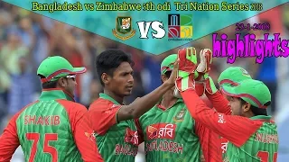 Bangladesh vs Zimbabwe 5th odi Tri Nation Series 2018  highlights nice mobile  game