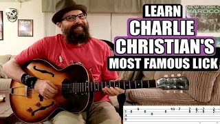 Add This Iconic Charlie Christian Lick into your 12 Bar Blues Playing - w/tabs