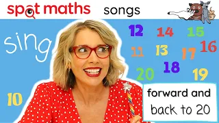 10 to 20 Counting Song for Kids: forwards and backwards