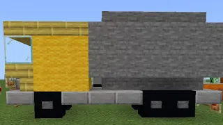 How to make a concrete mixer truck in minecraft