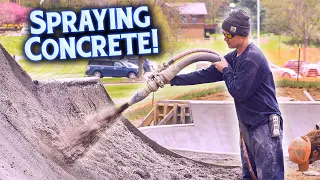 SPRAYING Concrete - How New Concrete Skateparks Are Built!