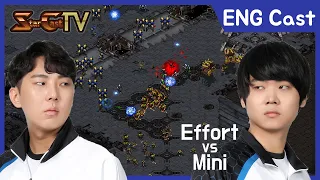 [ENG] Effort vs Mini on Hidden Track (ZvP) - Starcraft Remastered (StarCastTV English)
