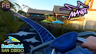 Manta at SeaWorld San Diego Front Row POV 2020 w/ Horizon Leveling | Mack Multi-Launch Coaster