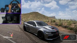 Forza Horizon 5 Drifting :1300HP Dodge Charger Hellcat / With Logitech G920 Steering Wheel -GAMEPLAY