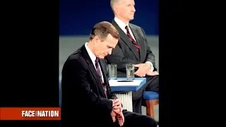 Dickerson's debate history: George Bush caught in the cutaway in 1992