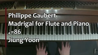 Piano Part- Gaubert, Madrigal for Flute and Piano (♩=86)