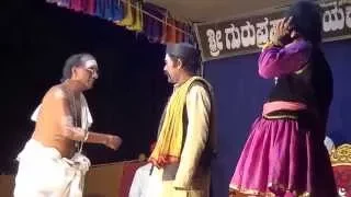 Yakshagana -- Dhee shakthi - 8 - Hasya - Purandara moodkani as Huliyanna - 1
