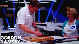 How to Fillet a Salmon Into 10 Equal Pieces | Gordon Ramsay