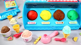 46 Minutes Satisfying with Unboxing Miniature Play Doh Ice Cream Shop Dough Kitchen ASMR