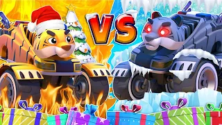 Ice EVIL TWIN VS Fire POLICE Hero🔥 Who will win? | Kids Cartoon | Christmas Story🎄 AnimaCars