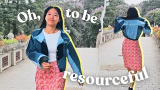 a denim jacket for keeps ✨ | flat felled seams, being resourceful | Sewing Diaries Ep 03