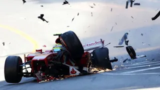 Ferrari's Biggest Crashes From Each F1 Season (2007-2021)