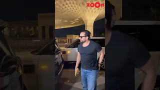 Saif Ali Khan IGNORES paps at the airport 😱 #shorts #saifalikhan