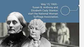 Women's Suffrage - A Timeline