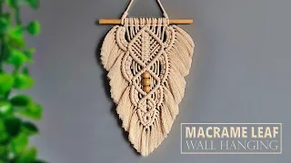 How to Make Macrame Leaf Wall Hanging | Macrame Wall Hanging Tutorial