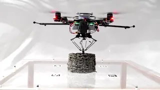 Wasp inspired drone can 3D print structures on the fly