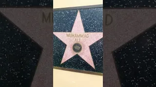 Mohammad Ali Walk of Fame Star on the Wall ⭐️ Hollywood