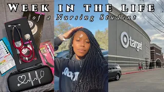 WEEK IN THE LIFE OF A NURSING STUDENT| prepare for 2nd semester with me!