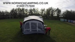 Kampa POP AIR ERIBA Caravan Awning Inflation and pitching