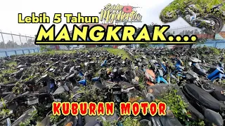 Melihat Tumpukan Motor Hasil Sitaan Yang Tidak Diambil Pemiliknya