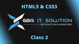 HTML5 & CSS3 Class 2